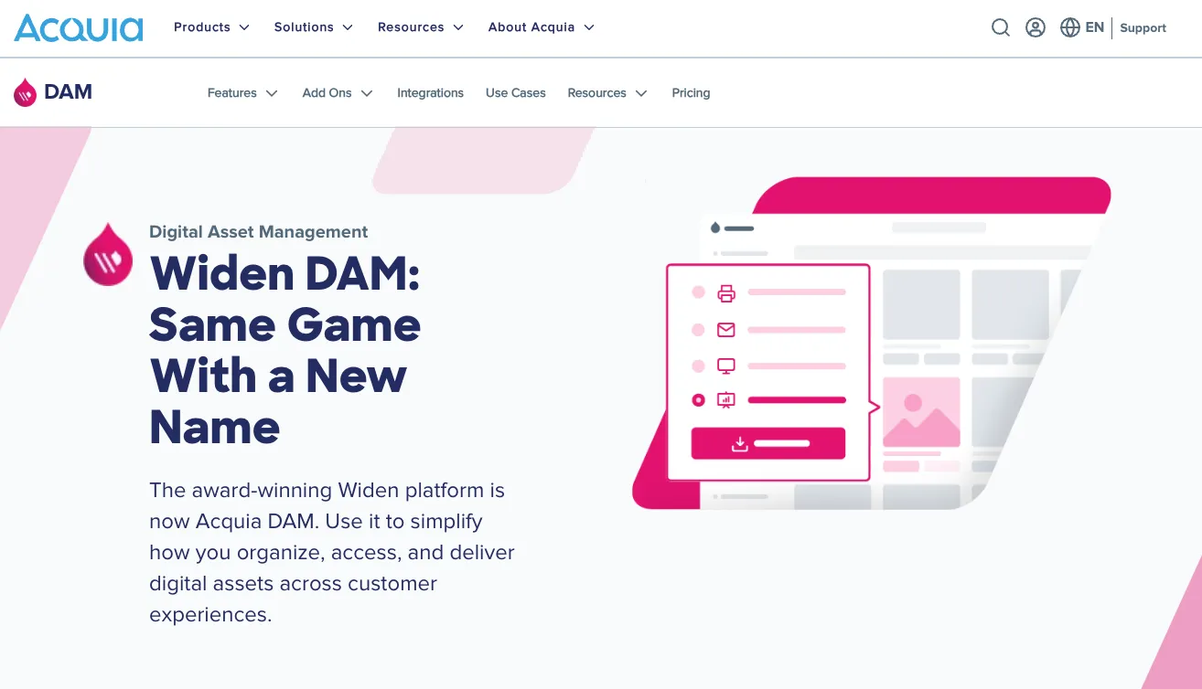 Acquia Digital Asset Management Software