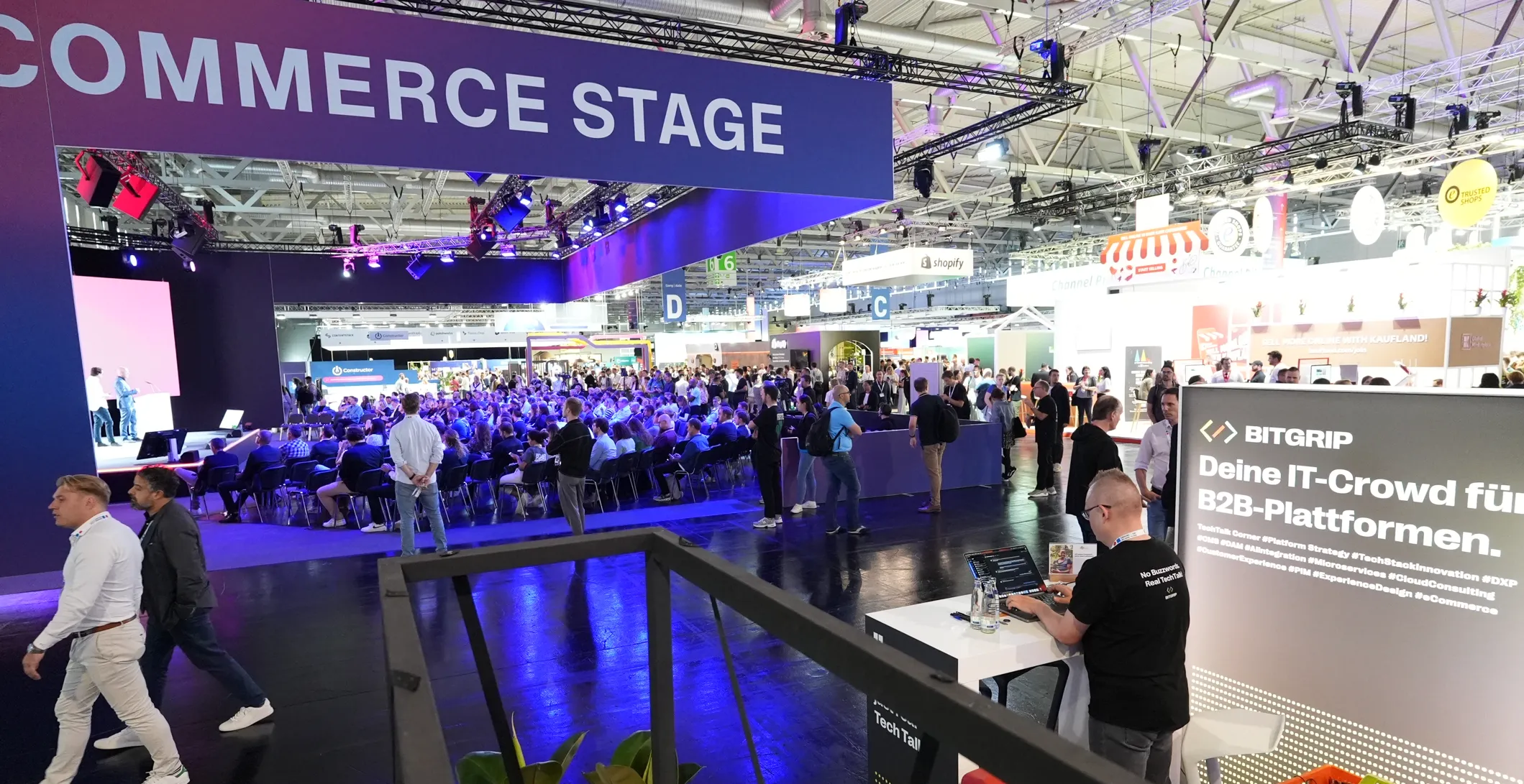 Commerce-Stage und Bitgrip-Booth auf der DMEXCO 2023
