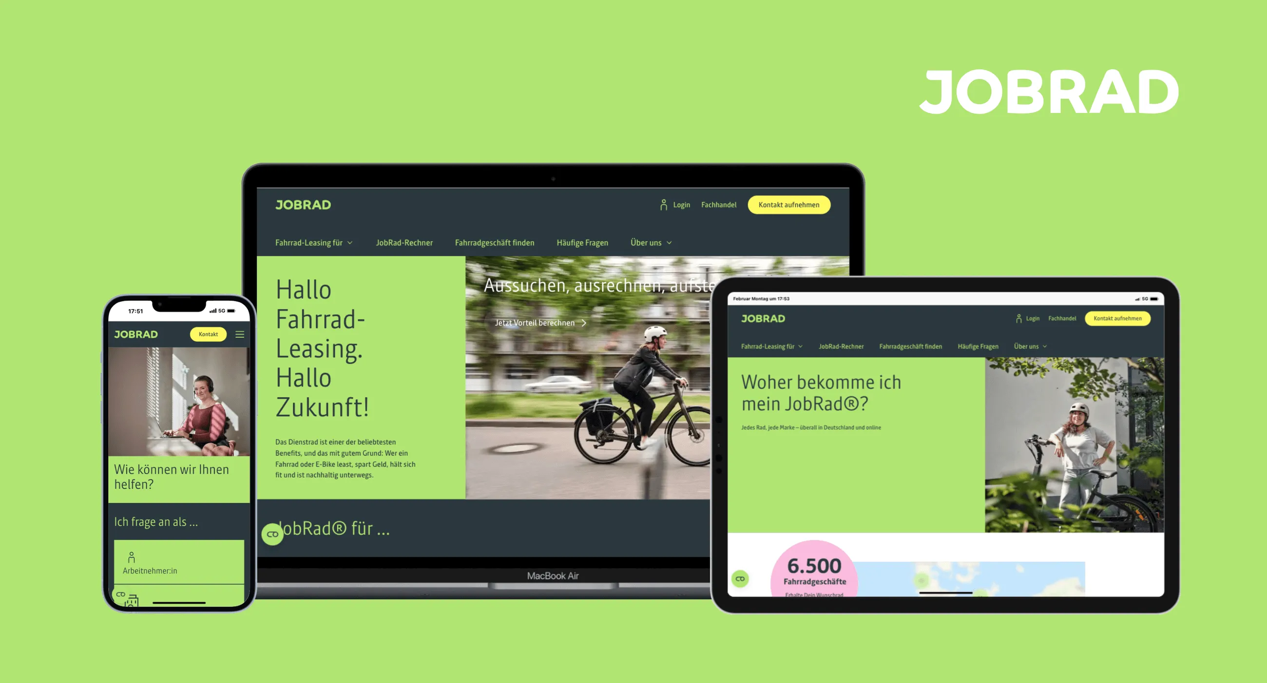 Relaunch der JobRad Website