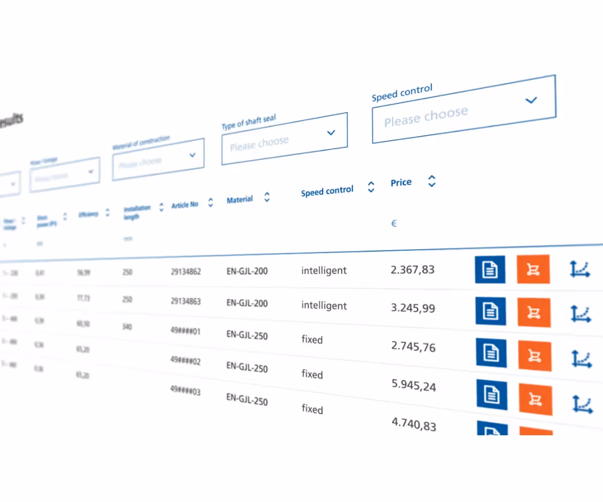 KSB Select: Intelligenter Produktfinder für den B2B-Vertrieb