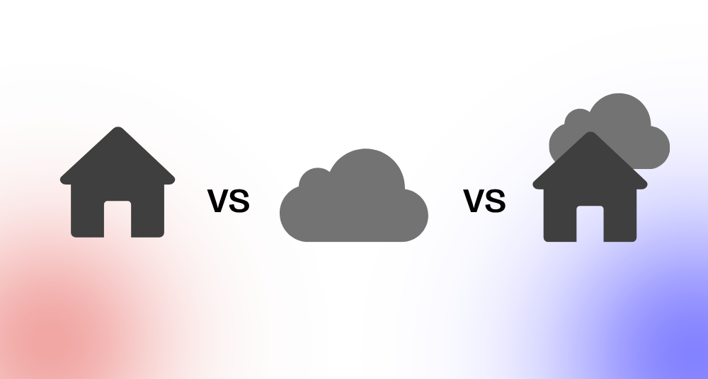 CMS-Hosting Guide: On-Premises vs. Cloud vs. Hybrid