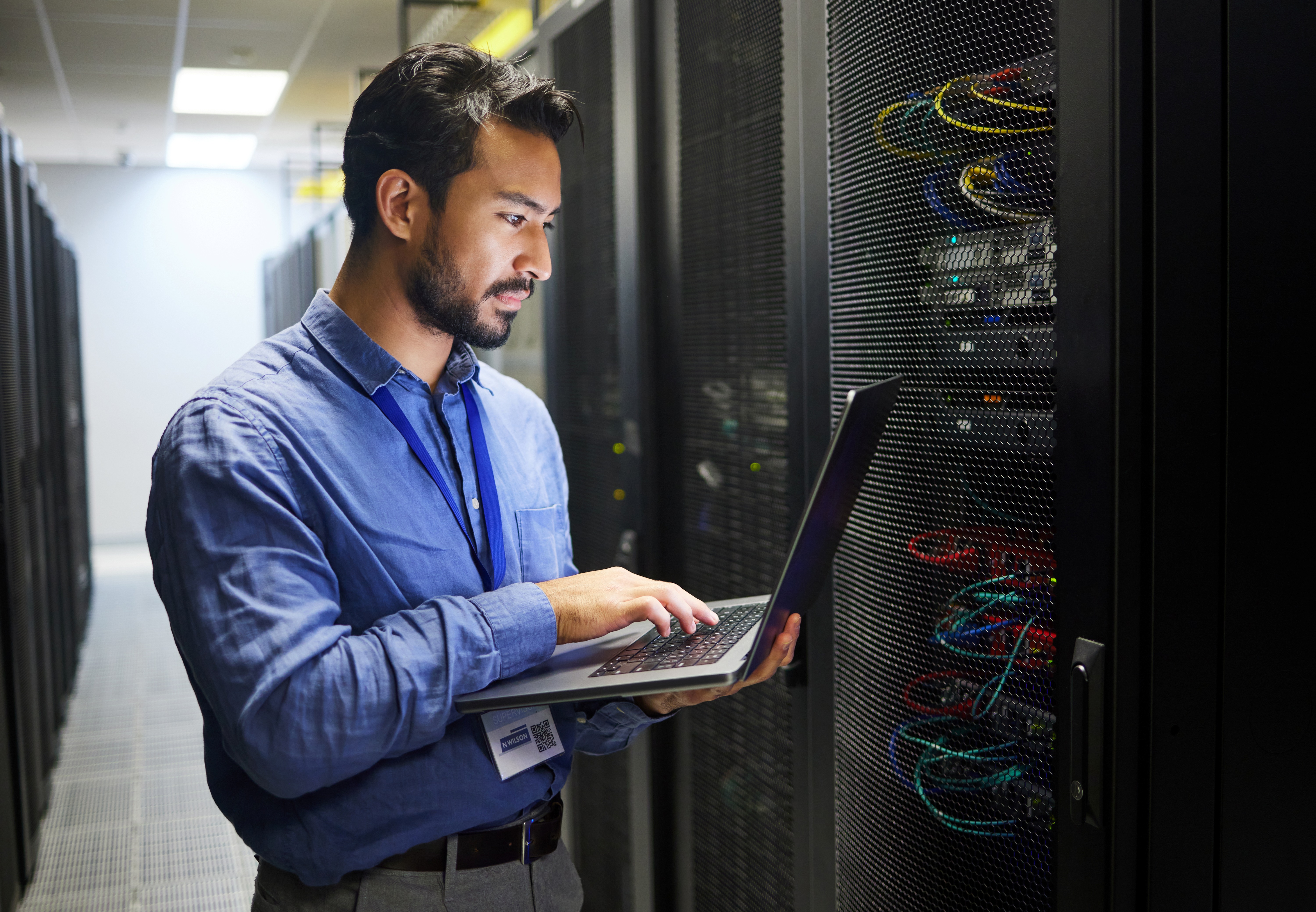 image of an individual providing support assistance for a productivity tools business