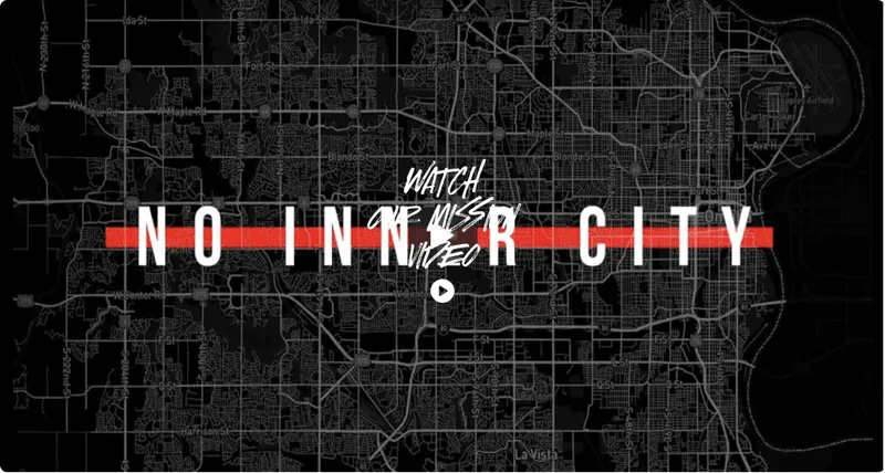 A black and white map with a red line in the middle of it.