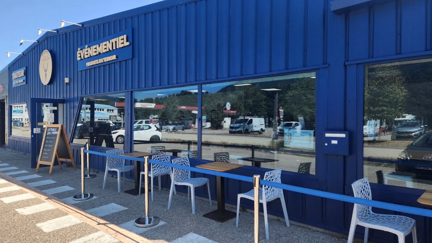 Façade de la nouvelle boutique