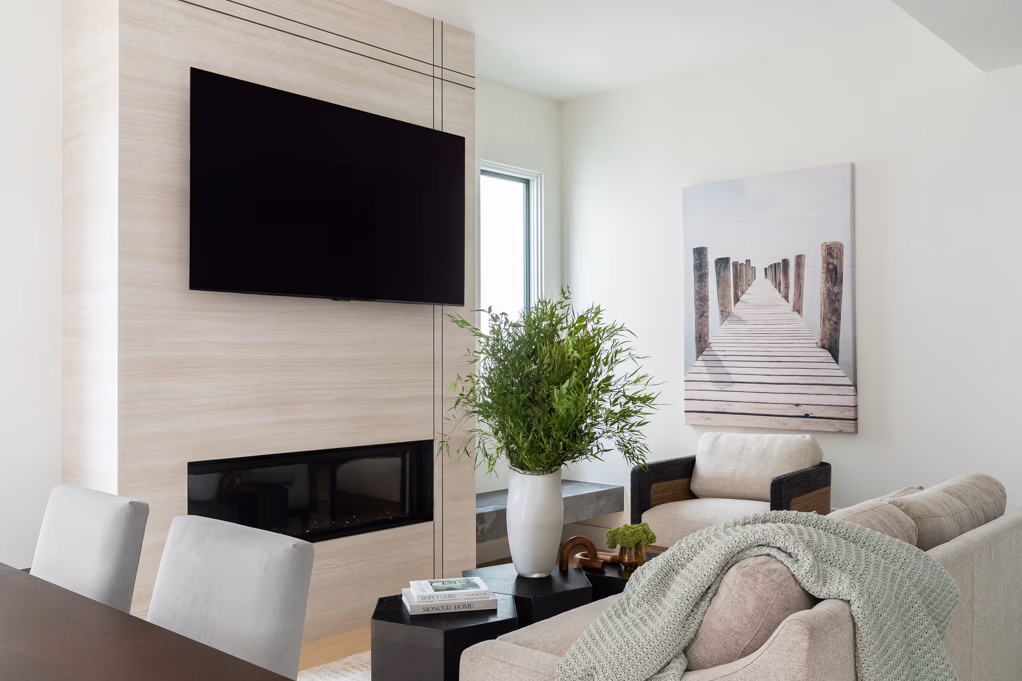 Corona del mar remodel interior fireplace image