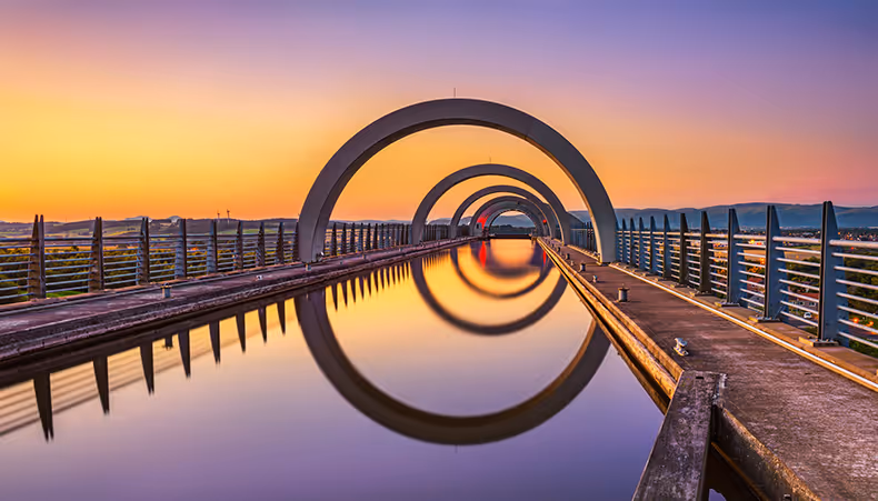 bridge, circles