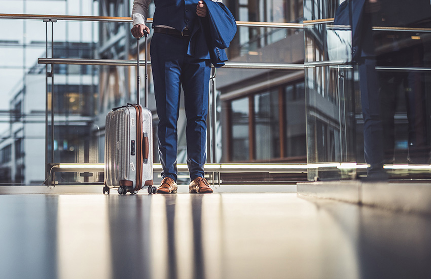 Photo of business person at airport