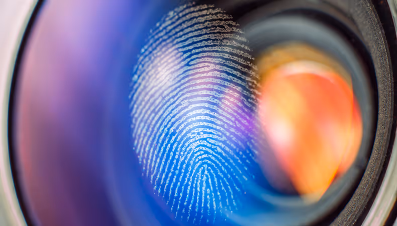 Photo of lit computer keyboard