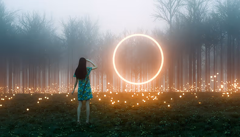 Photo of people at a festival