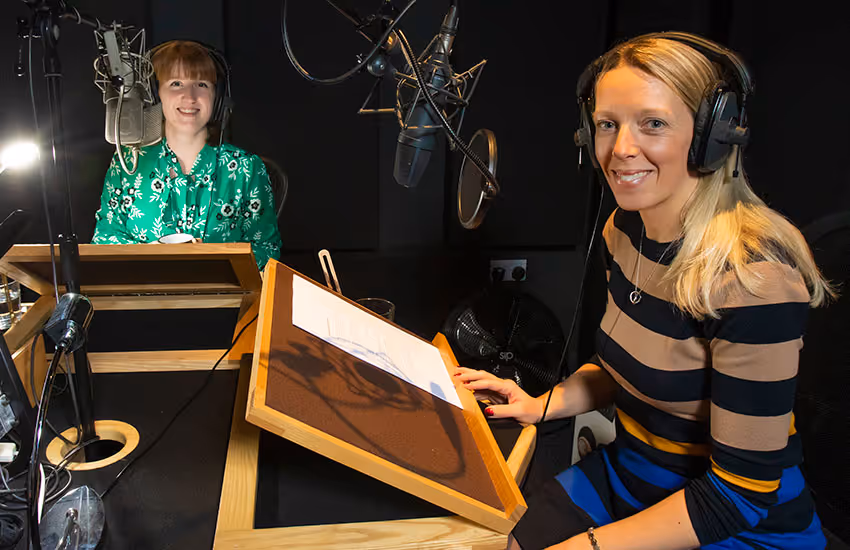 Photo of GDPR podcast being recorded