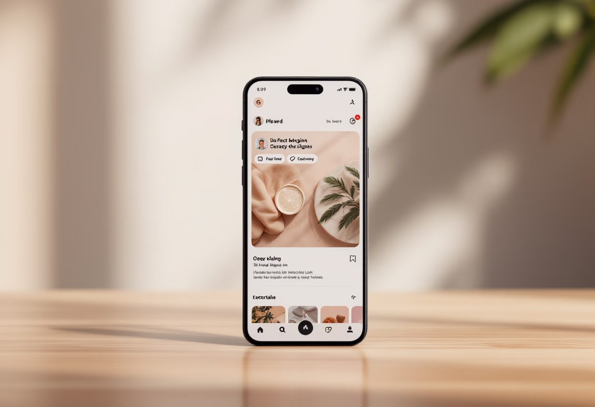 [digital project] image of a mobile app interface (for a web development agency)