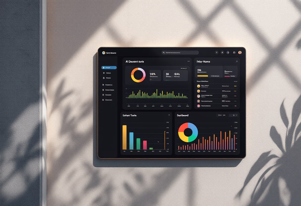 [interface] dashboard interface for ai developer tools in a modern setting