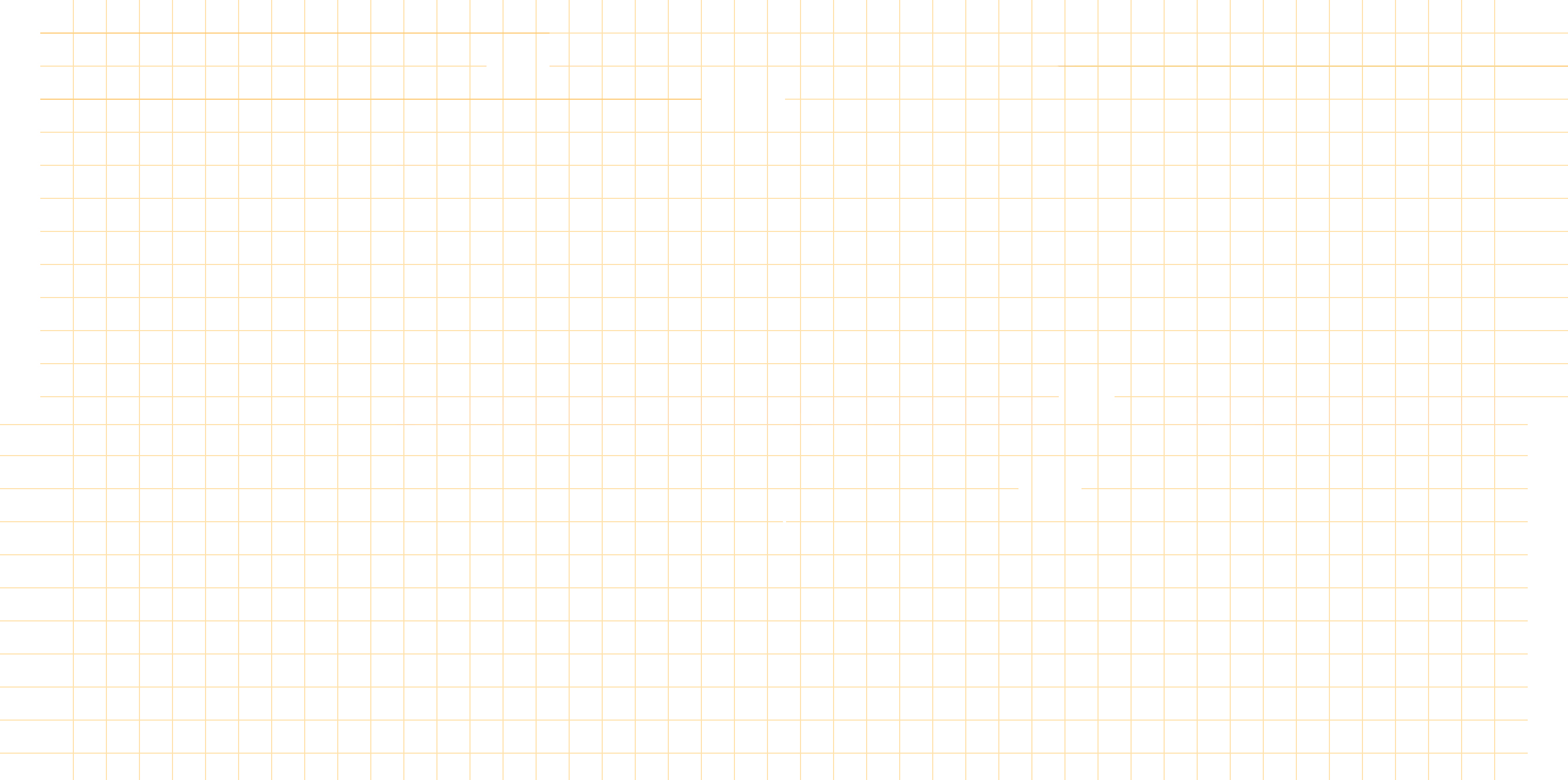 Black background with a gold grid pattern and abstract, partially connected gold lines in the center.