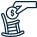 Icon of a hand gently holding a small sprouting plant with two leaves.