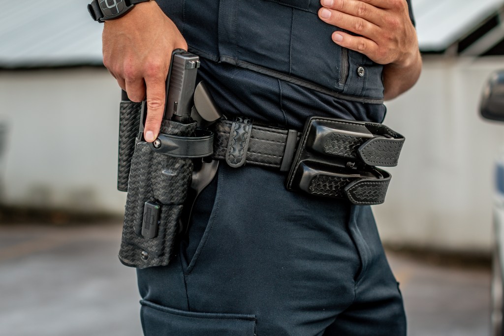 police holster pull activation