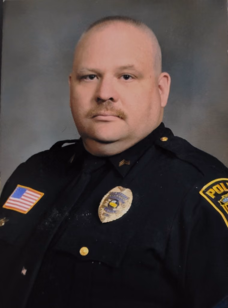 Chris Radcliff pictured during his time as a Sergeant at New Castle PD
