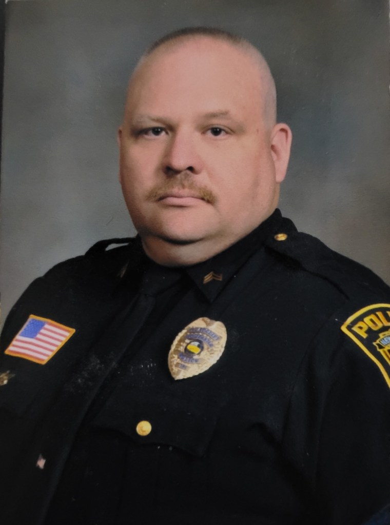 Chris Radcliff pictured during his time as a Sergeant at New Castle PD
