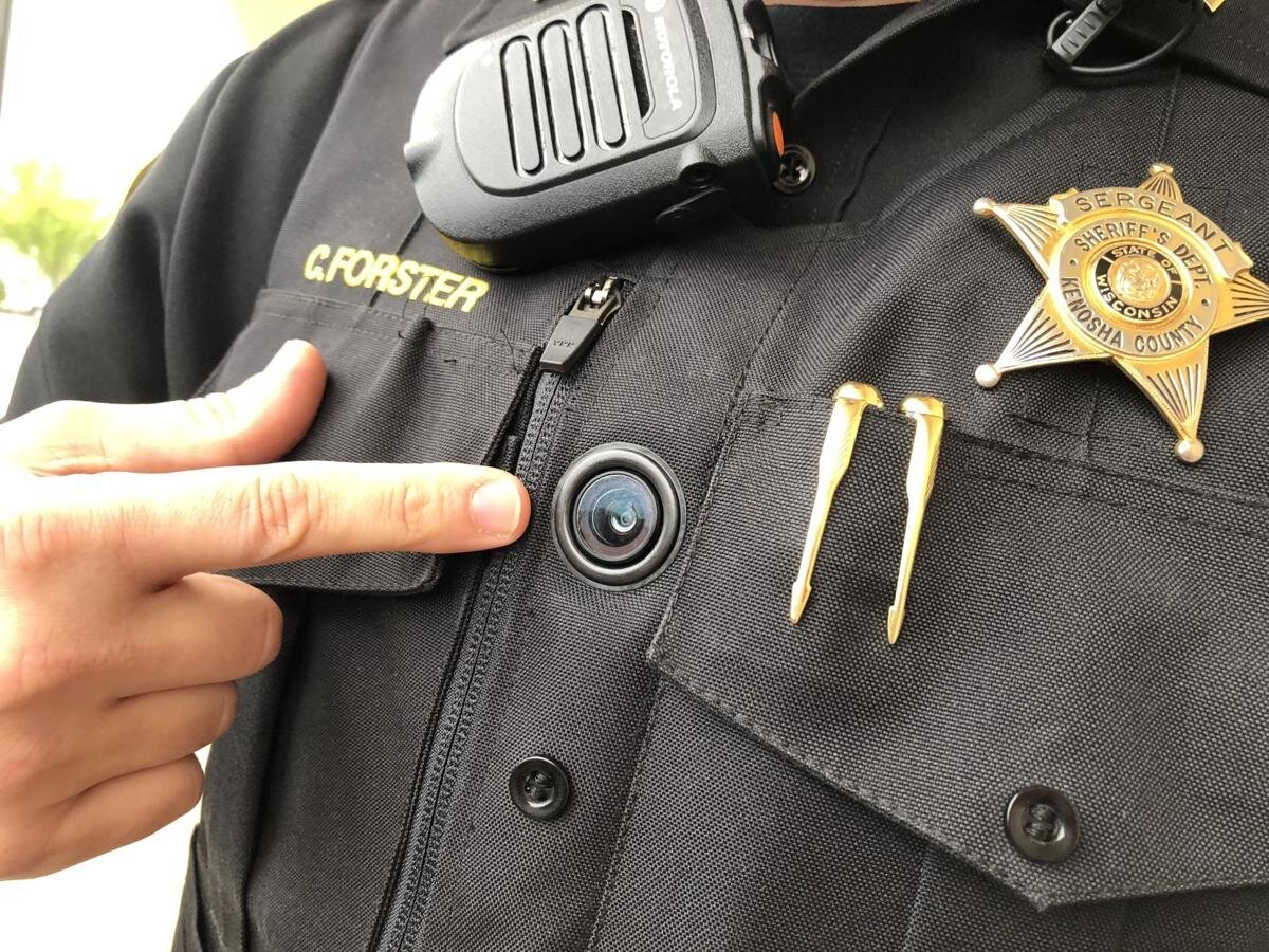 Kenosha County Sheriff's Department body cameras demonstrated; they're collecting evidence
