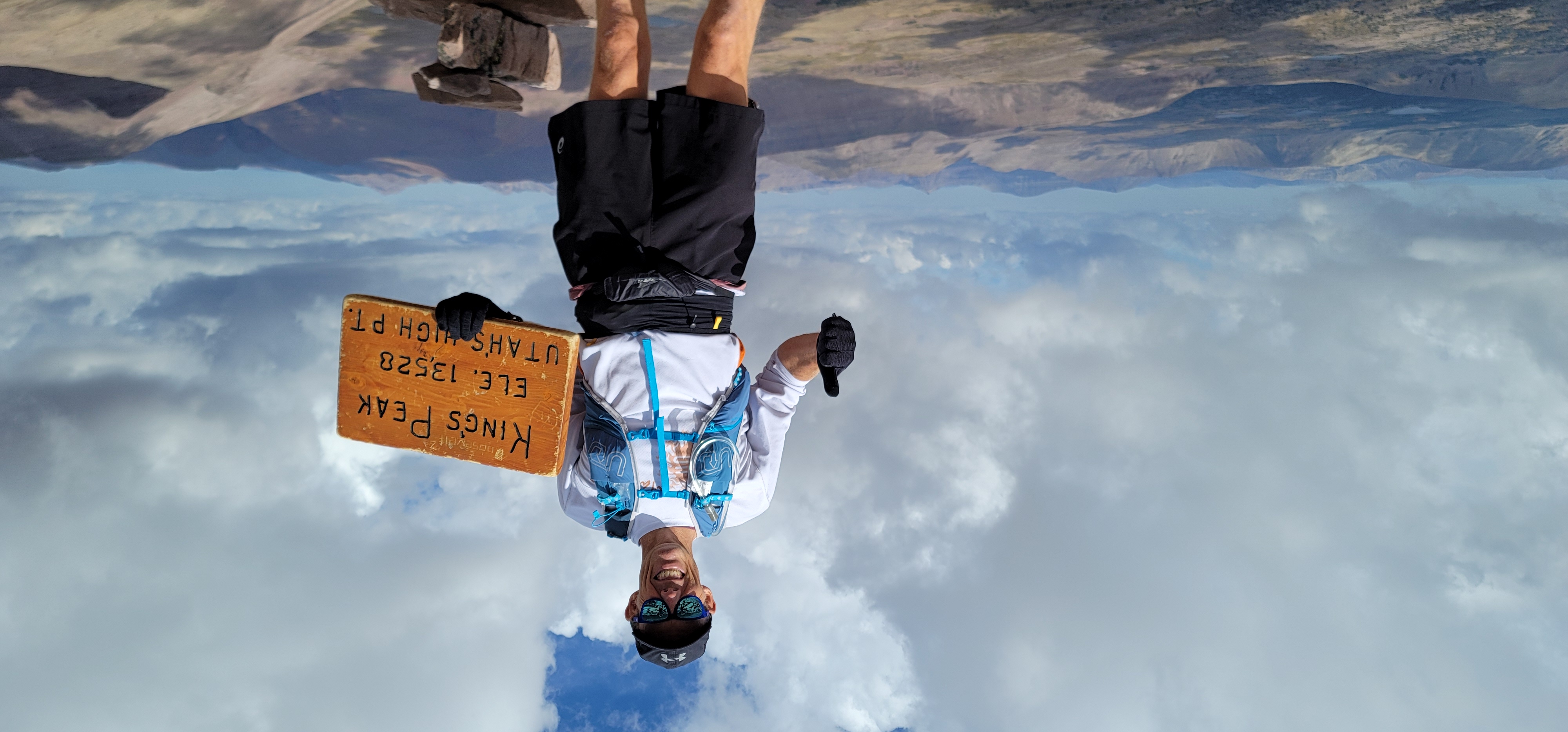 Greg Burnham on the summit of Kings Peak, Utah’s highest point