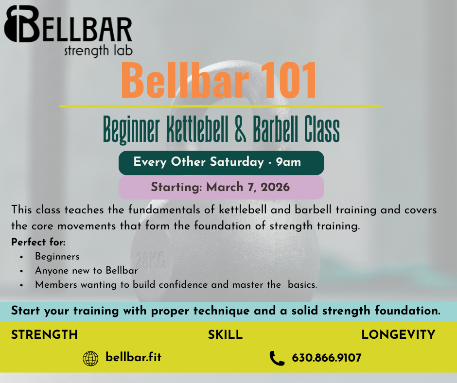 Bellbar 101 - Learn the basics of Kettlebells & Barbells and Bellbar Strength Lab