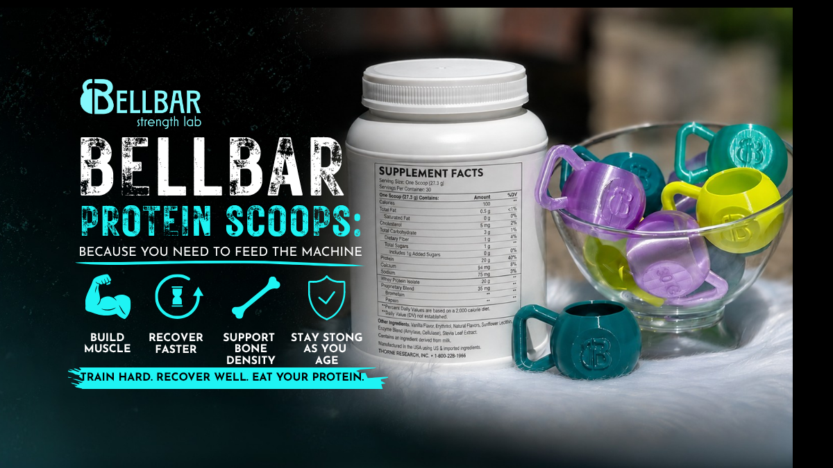 Bellbar Protein Scoopers | Feed the Machine