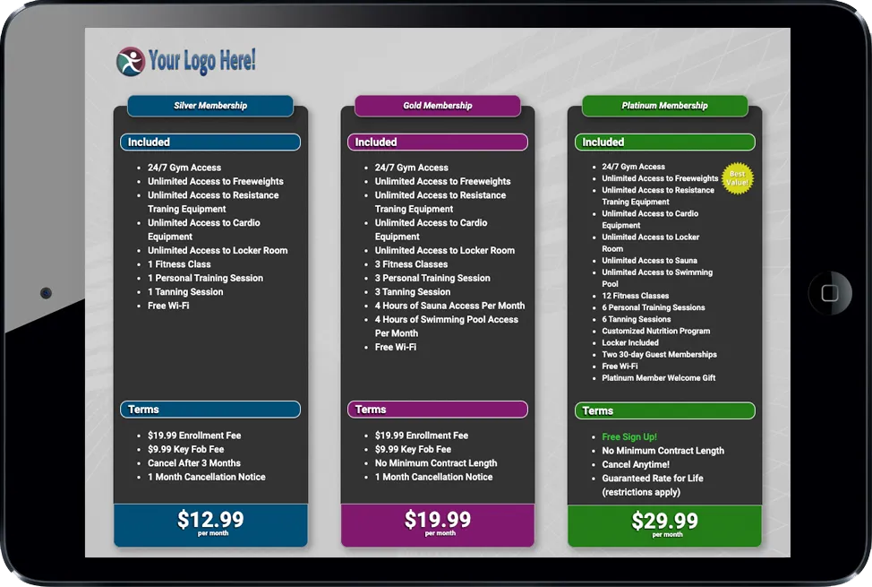 A website with three different colored sections with the top section being blue, the middle section being purple and the bottom section being green.