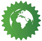 Green earth eco symbol logo