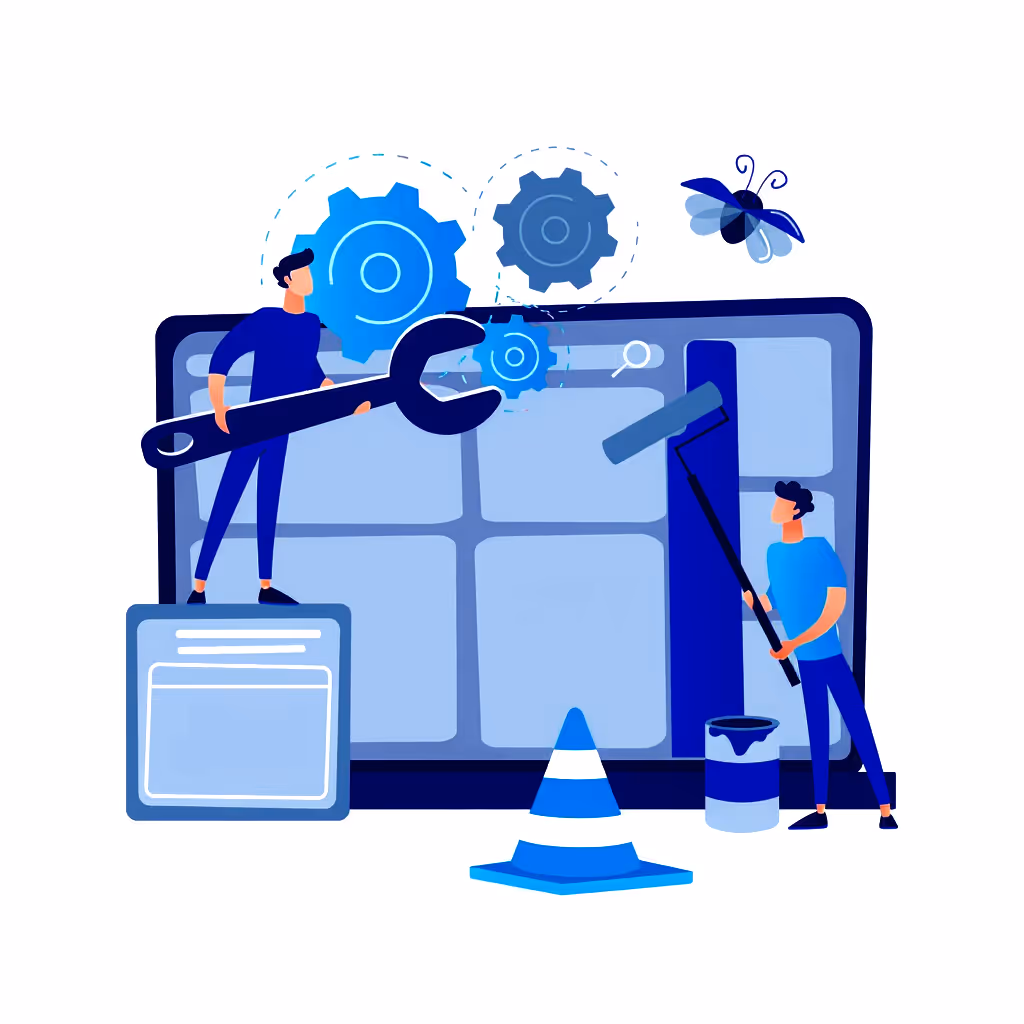 visuaalisesti houkutteleva verkkosivujen konsepti.