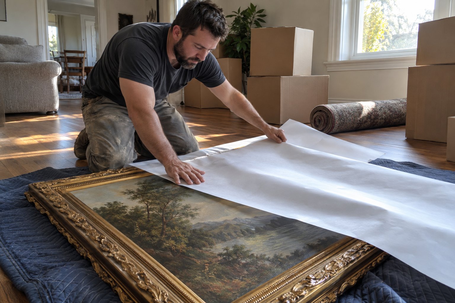 How To Pack Large Paintings For Moving
