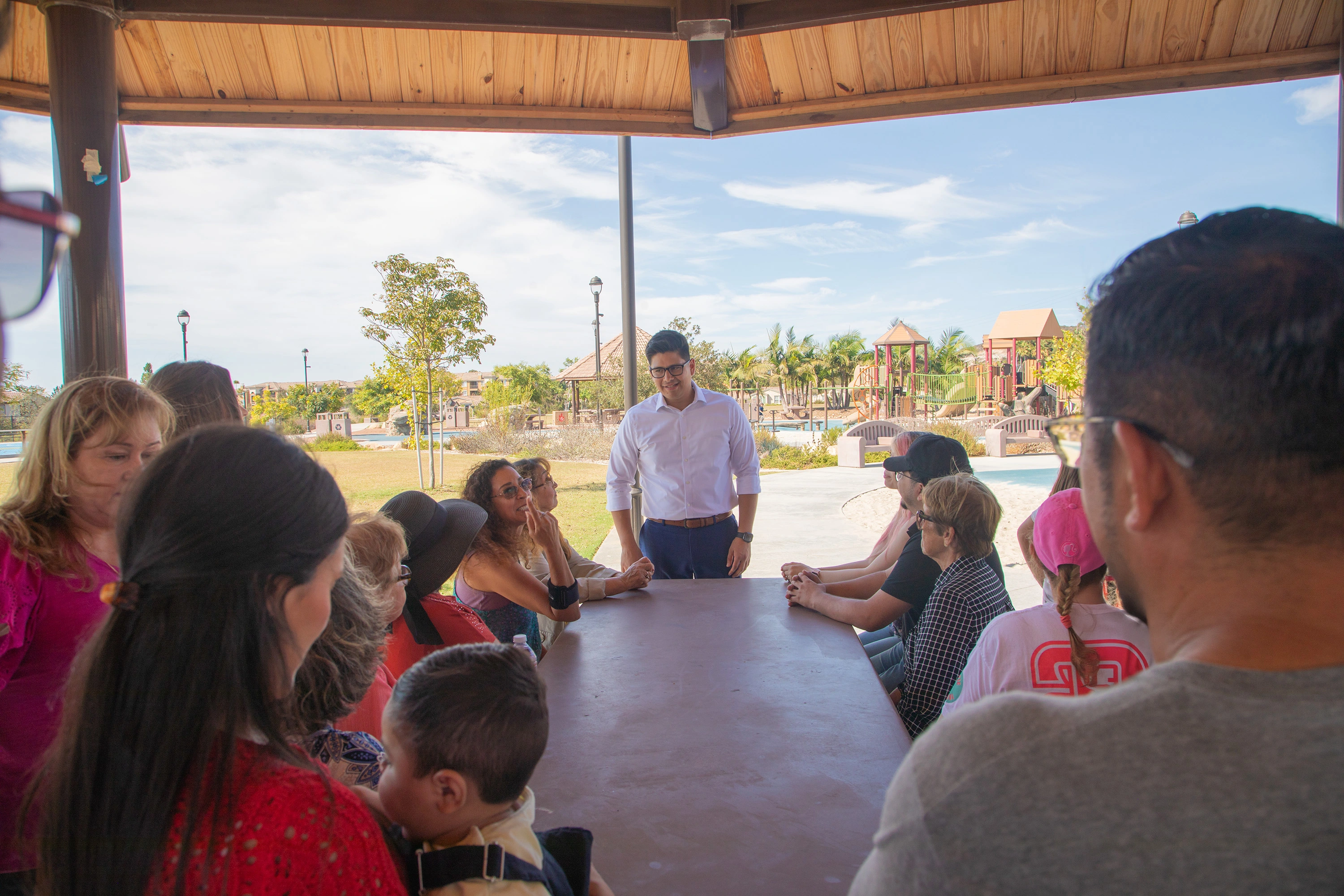 image of accountants meeting in an office with tactile materials