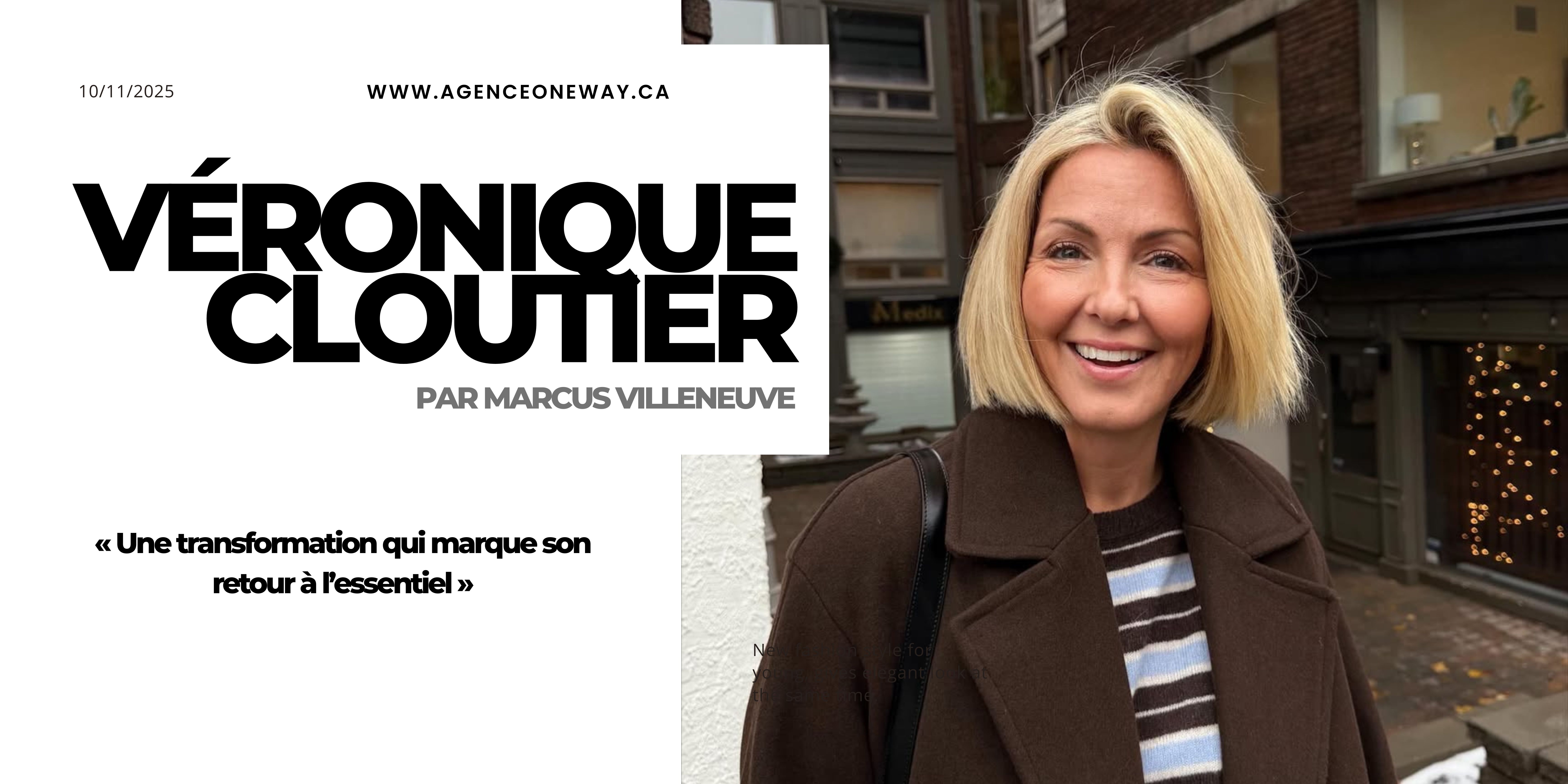 Véronique Cloutier et Marcus, coiffeur de star