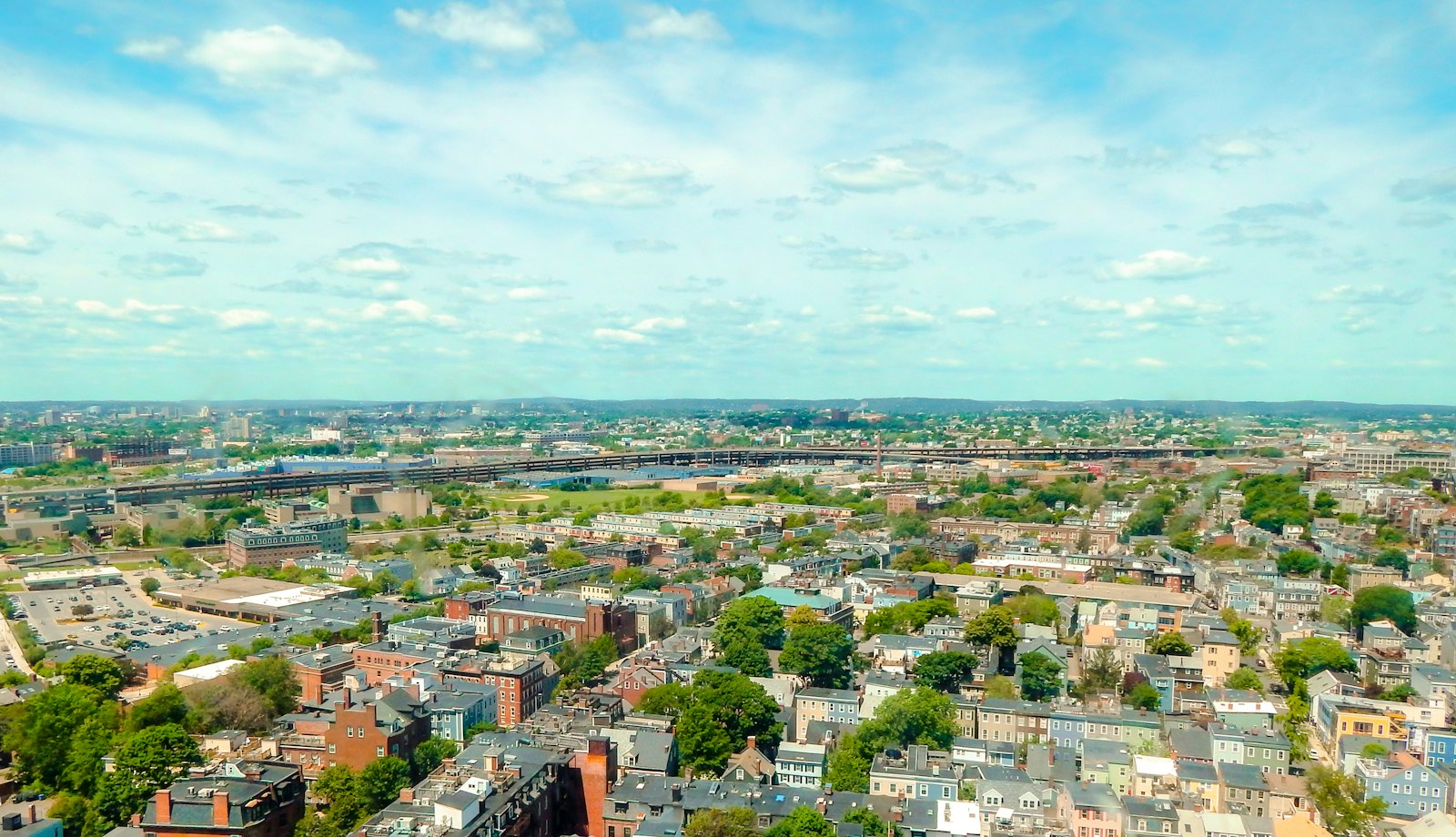 Boston skyline at daytime, the city whose brands are increasingly filming their campaigns in Montreal