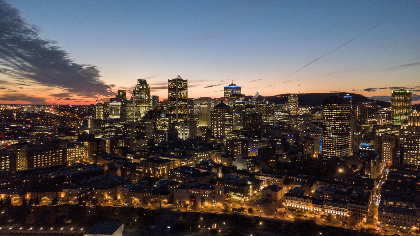 Quebec City skyline and the Saint Lawrence river
