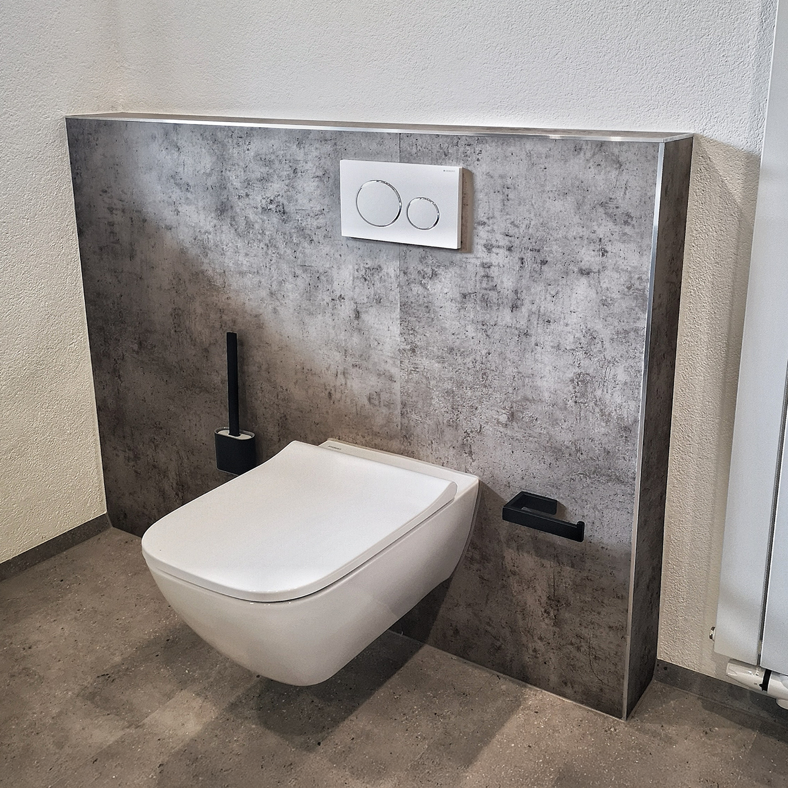 Badumbau Tirol – modernes Wand-WC nach Badsanierung und Komplettbad Sanierung