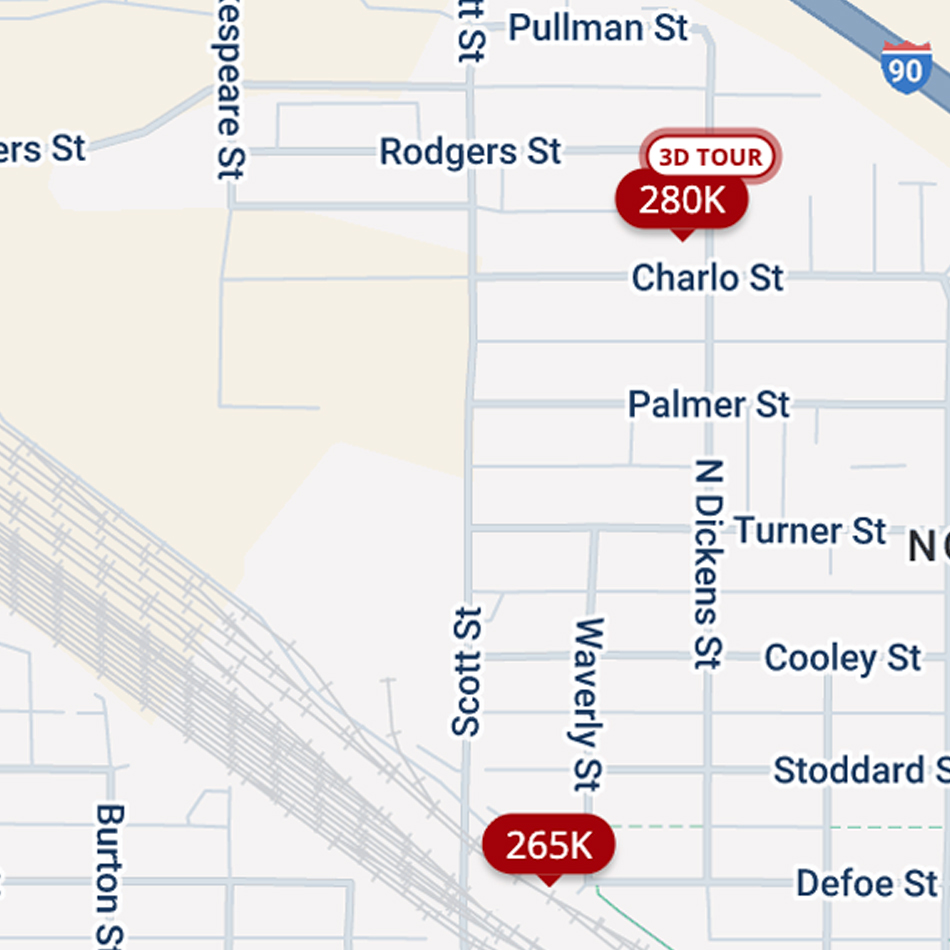 A visiual example of Zillow interactive listing feature 1