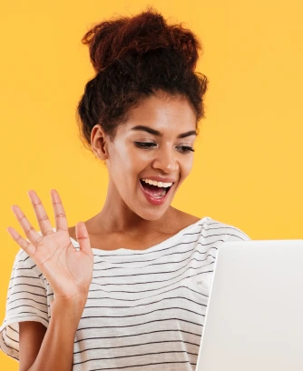 Girl with laptop