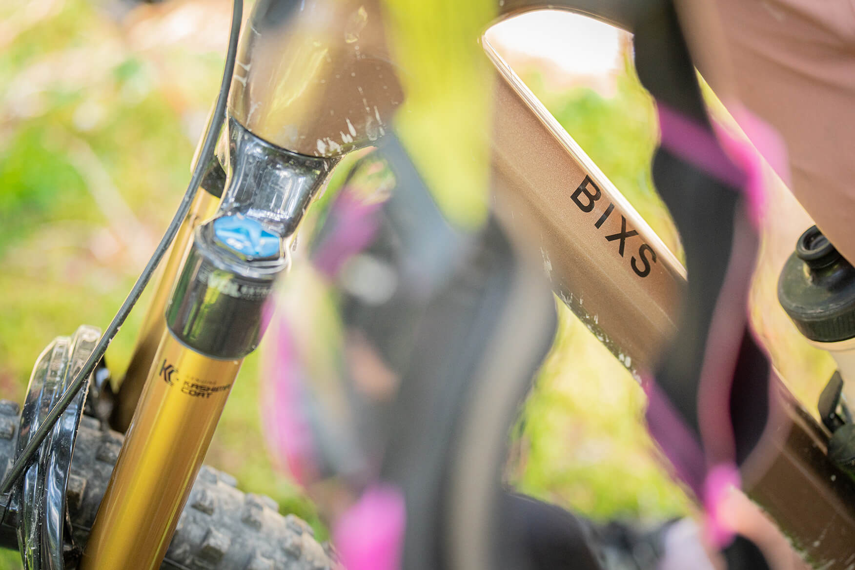 Details eines Fahrrads der Marke Bis