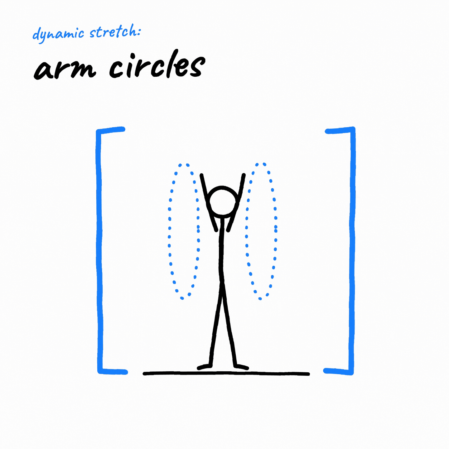 Dynamic stretch: arm circles