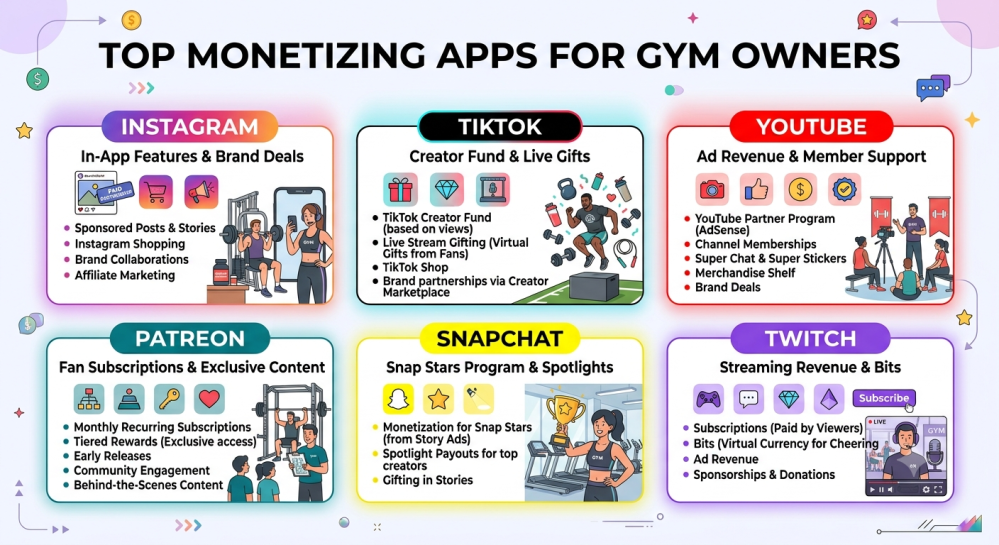 Turning Your Gym into a Content Studio: Monetizing YouTube and TikTok as a New Revenue Stream