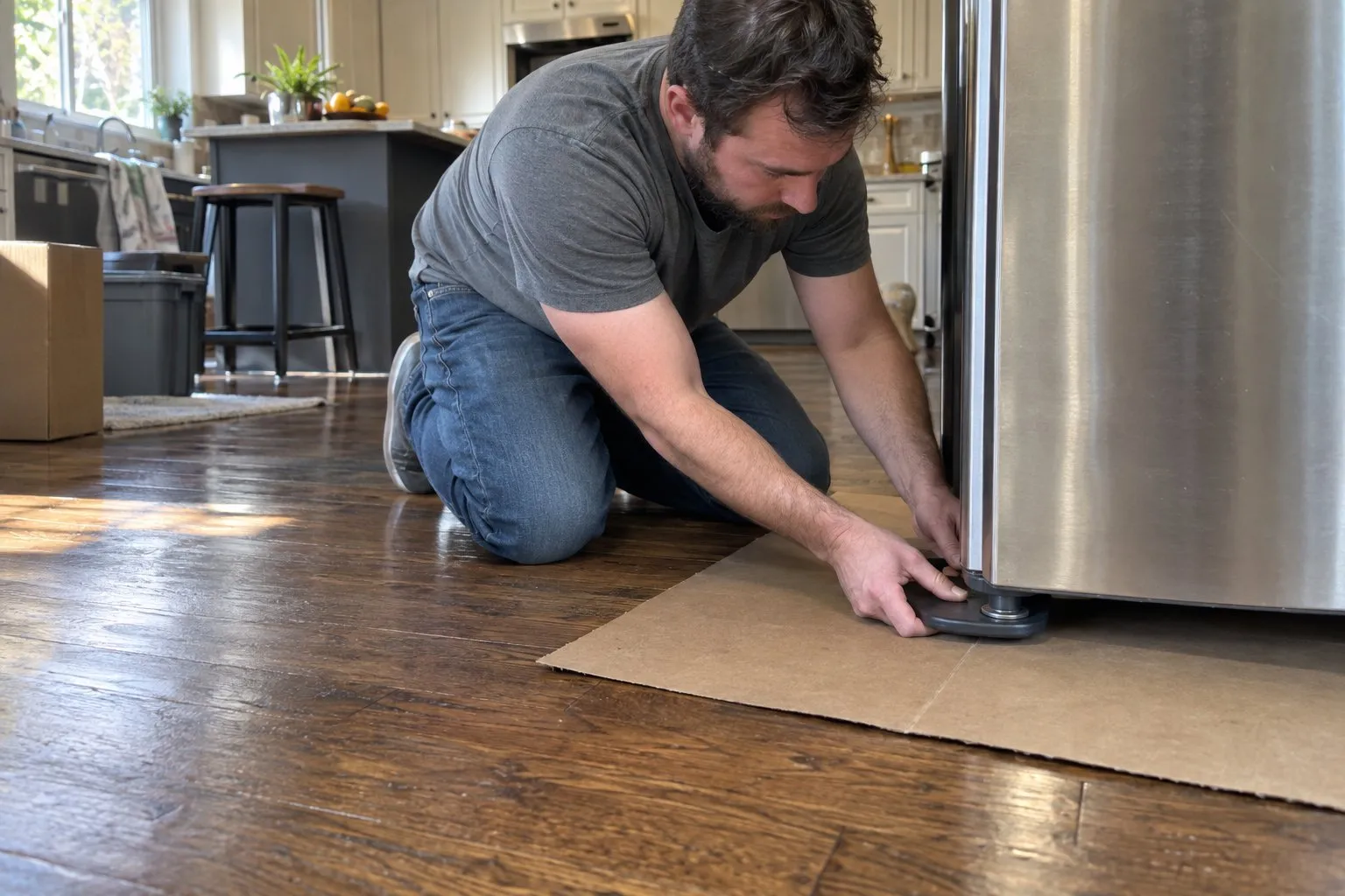 Move A Refrigerator Without Scratching Floors