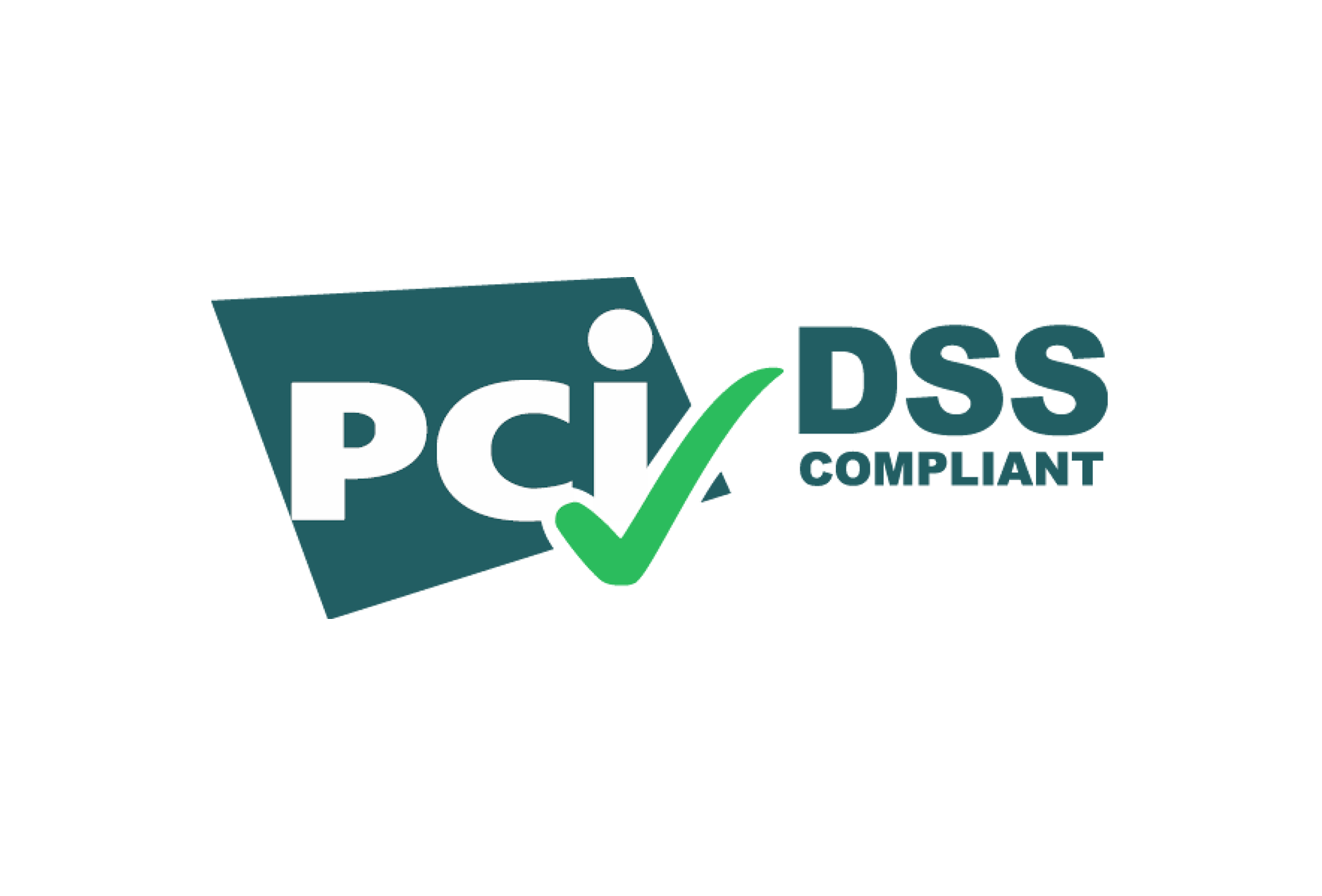 PCI Security Standards Council logo with white letters PCI and a green check mark integrated in the design.