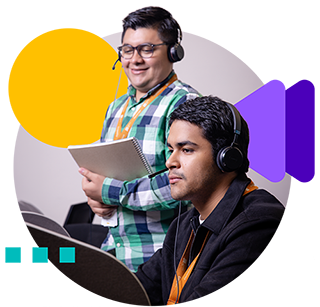 Smiling man in a blue suit holding a tablet and giving a thumbs up with text saying no commission limits and join for FREE.