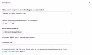 Yoast plugin indexing