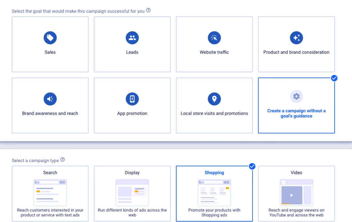 creating smart shopping campaign