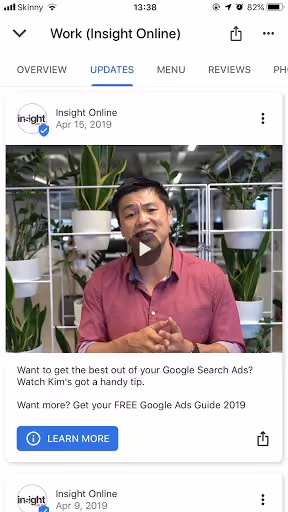 google posts image