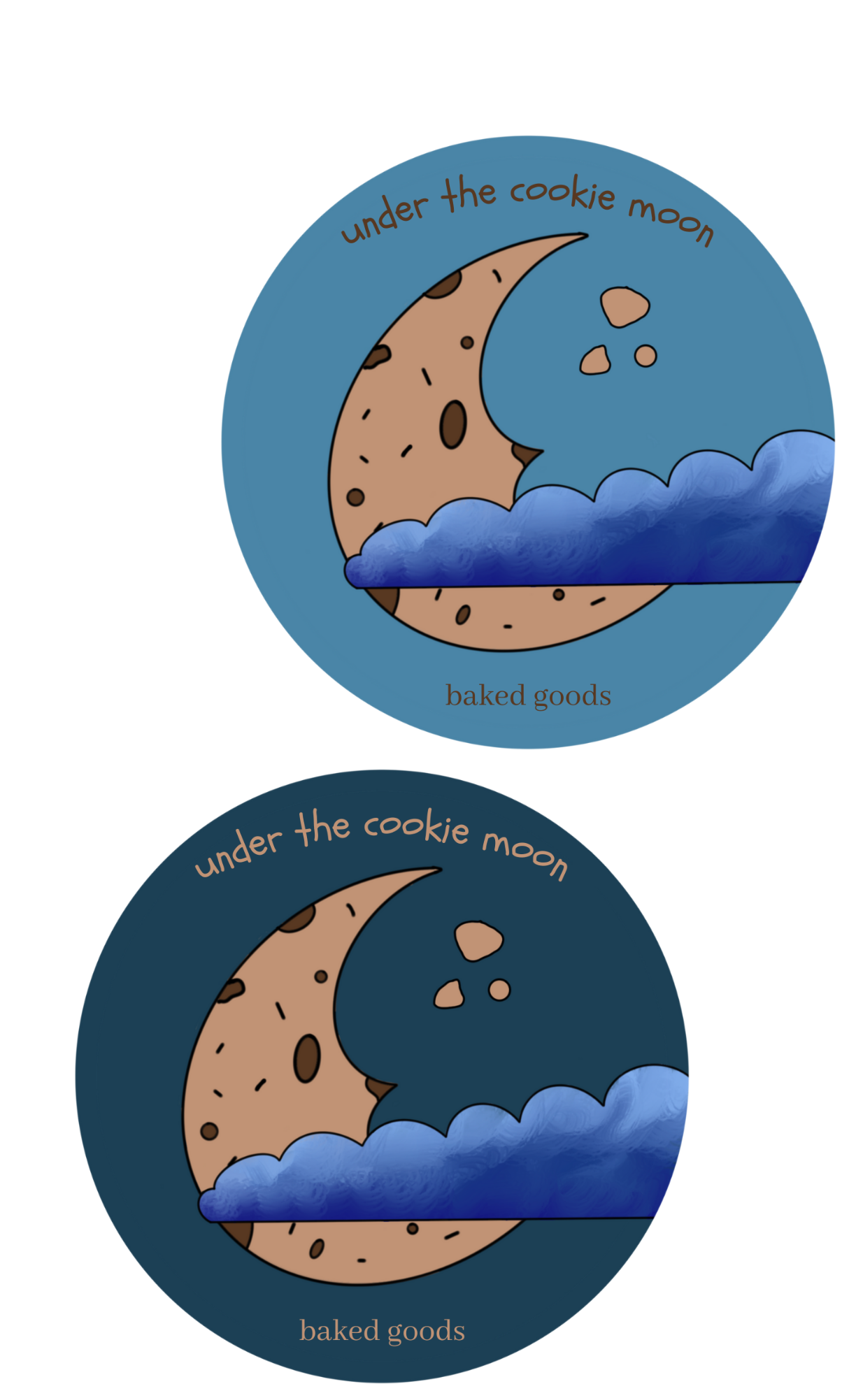Light and dark blue versions of the new logo