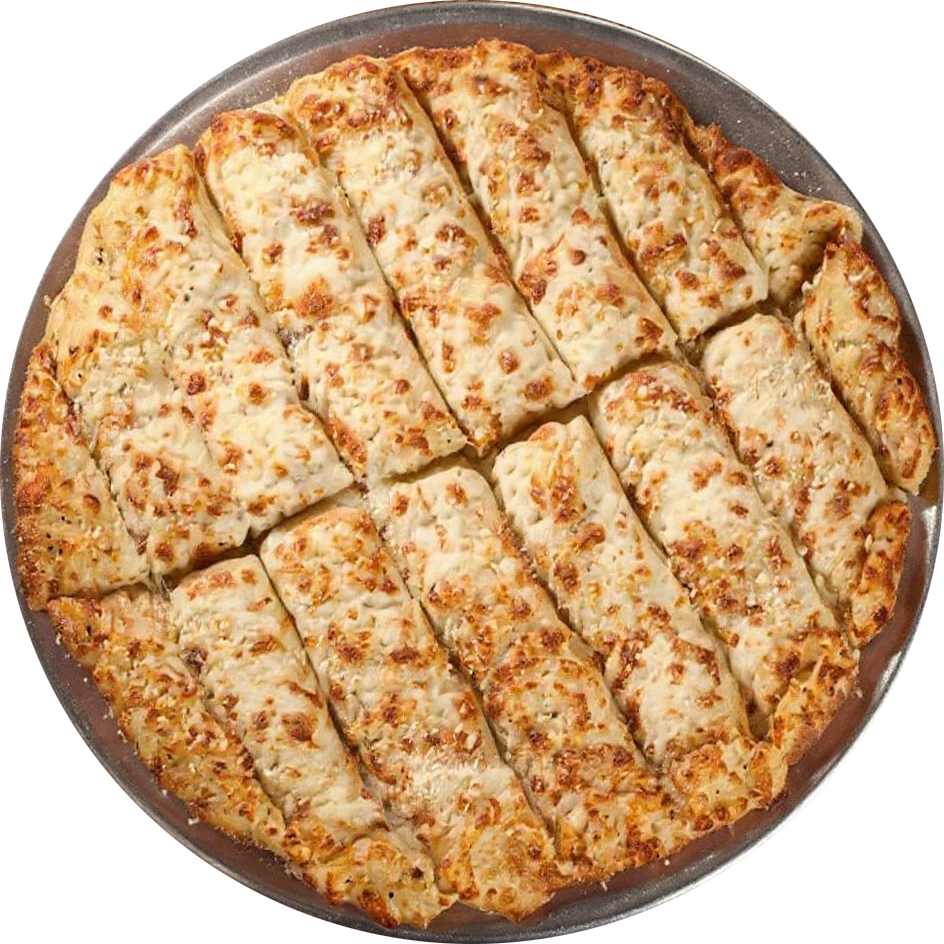 A pan of cheesy pokey stix in the hero of the page.