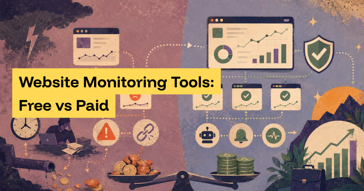 Website Monitoring Tools: Free vs Paid and What They Really Cost Your Business
