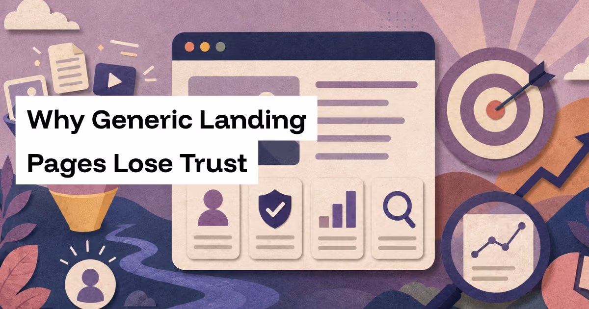Why Generic Landing Pages Lose Trust (and How Data Can Fix It)