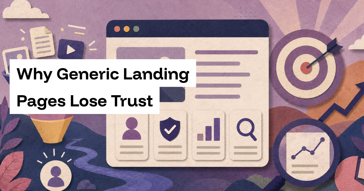 Why Generic Landing Pages Lose Trust (and How Data Can Fix It)
